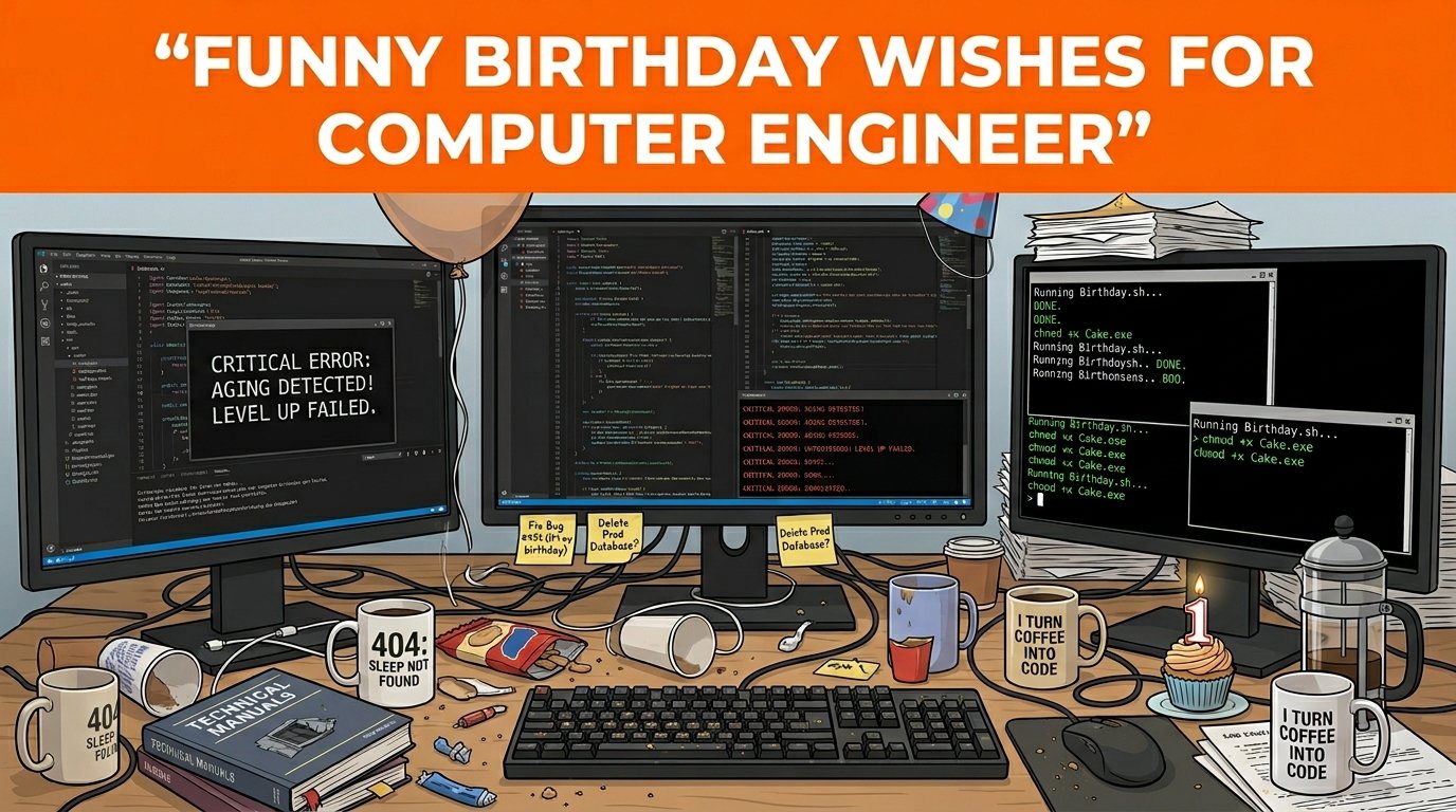 Funny Birthday Wishes for Computer Engineer