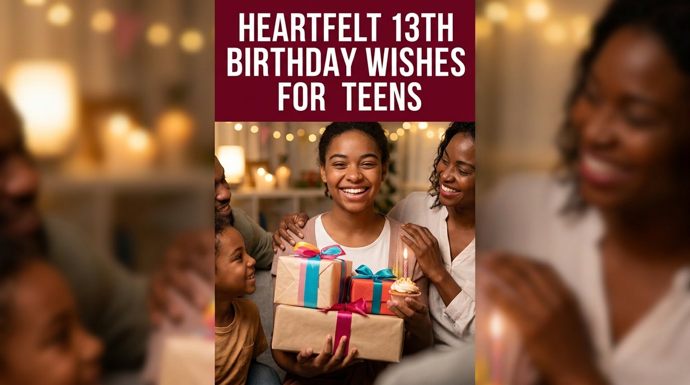 Heartfelt 13th Birthday Wishes for Teens