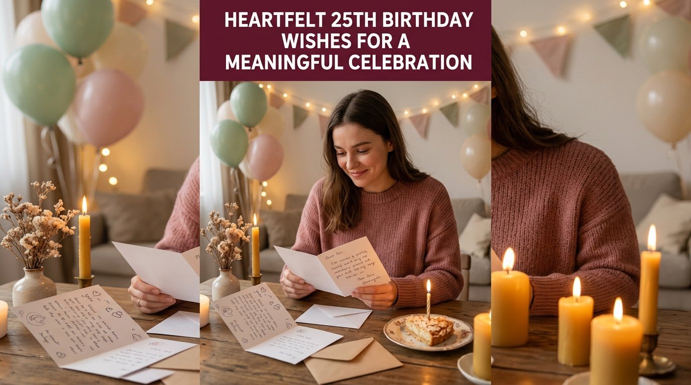 Heartfelt 25th Birthday Wishes