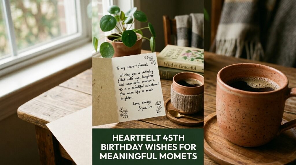 Heartfelt 45th Birthday Wishes