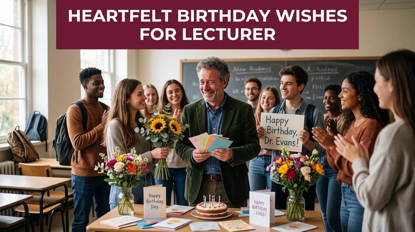 Heartfelt Birthday Wishes for Lecturer