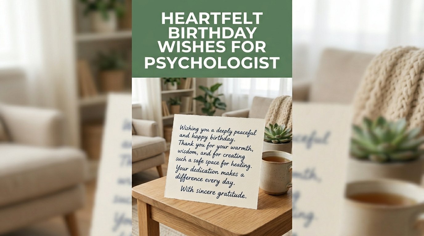 Heartfelt Birthday Wishes for Psychologist