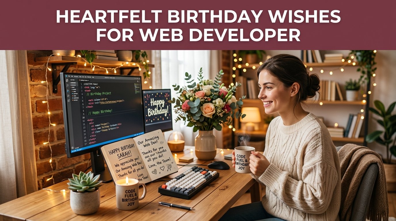 Heartfelt Birthday Wishes for Web Developer