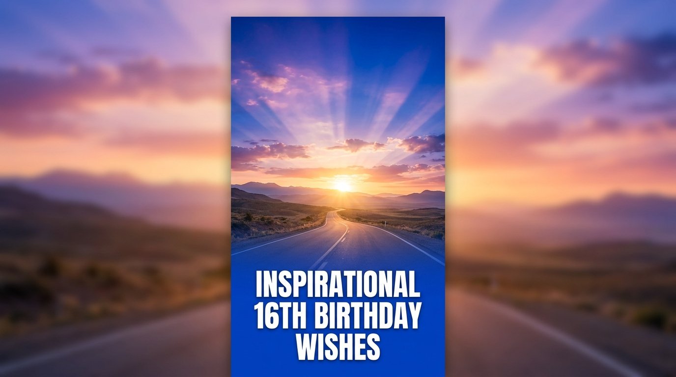 Inspirational 16th Birthday Wishes