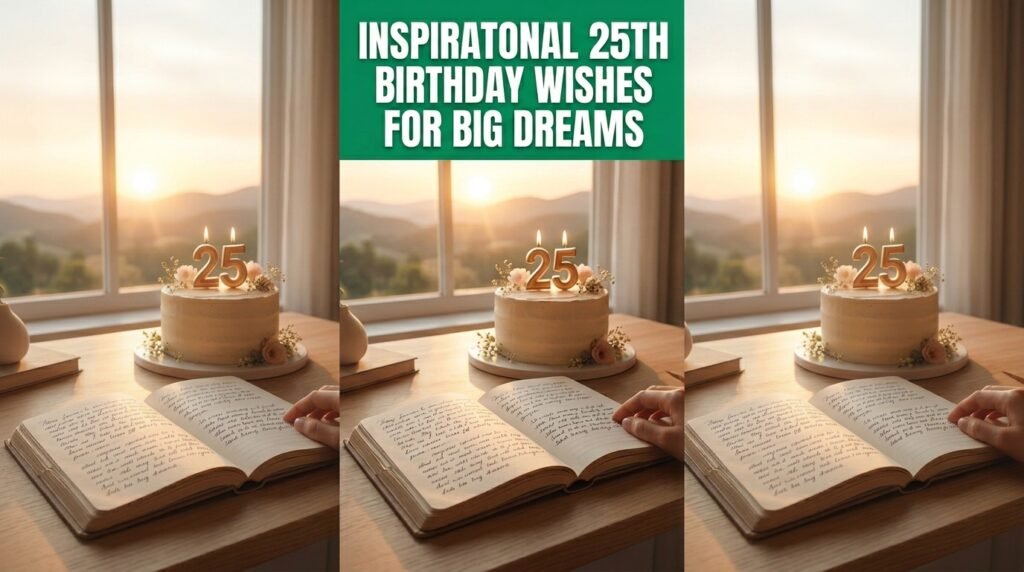 Inspirational 25th Birthday Wishes for Big Dreams