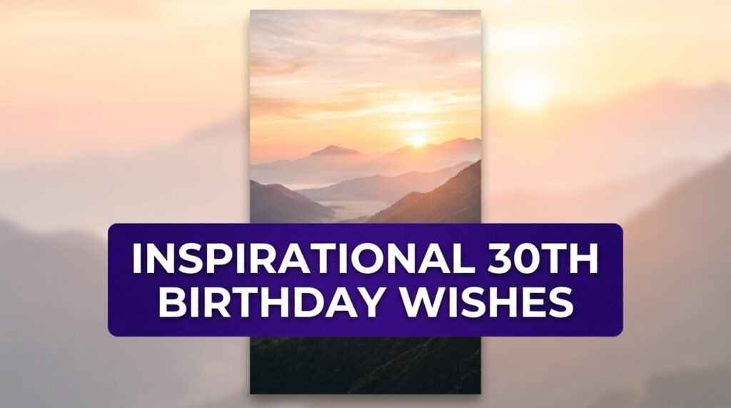 Inspirational 30th Birthday Wishes