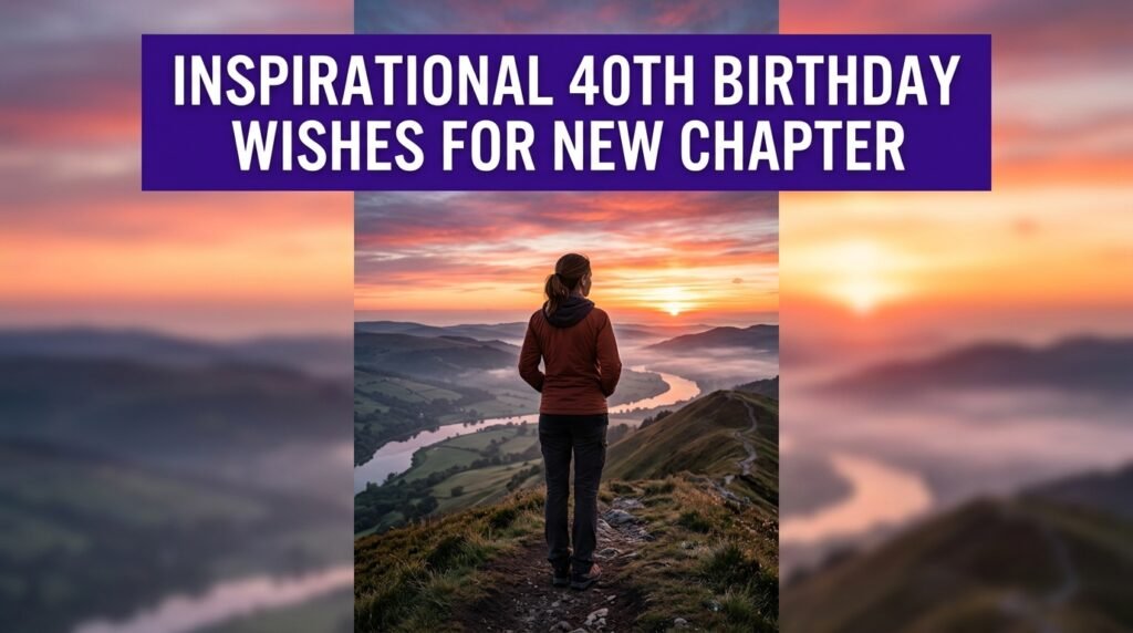 Inspirational 40th Birthday Wishes for New Chapter