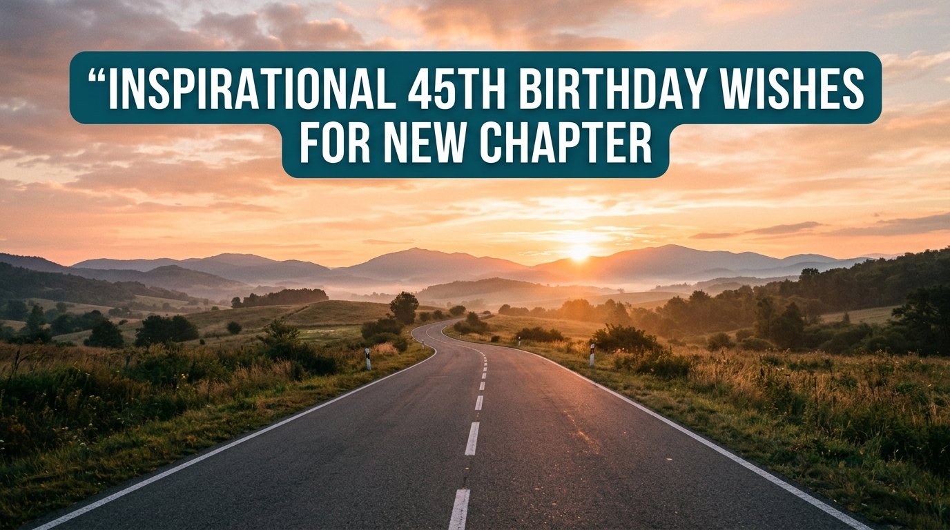 Inspirational 45th Birthday Wishes