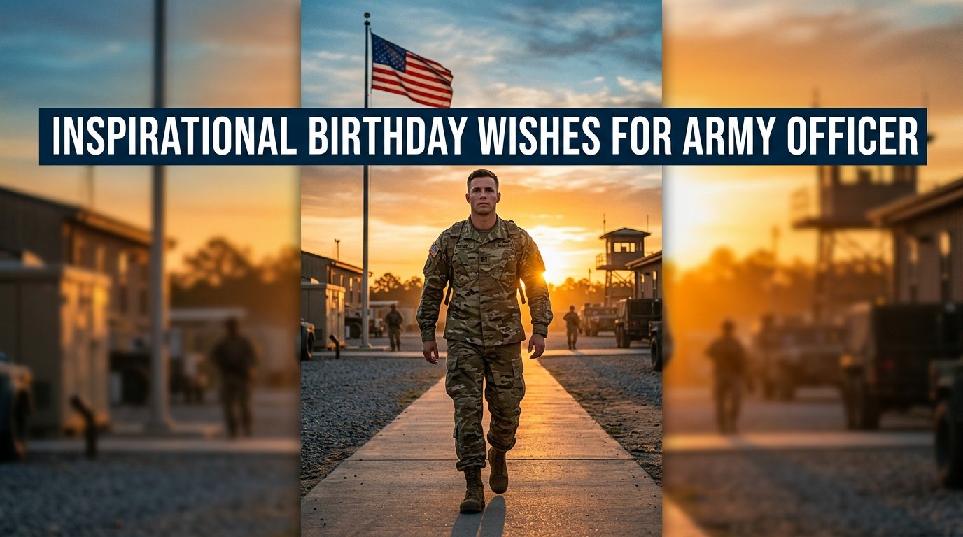 Inspirational Birthday Wishes for Army Officer