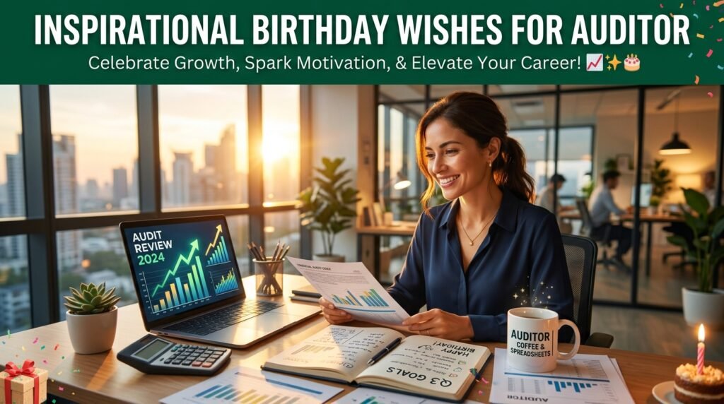 Inspirational Birthday Wishes for Auditor