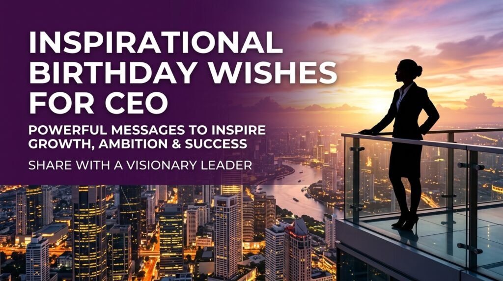 Inspirational Birthday Wishes for CEO