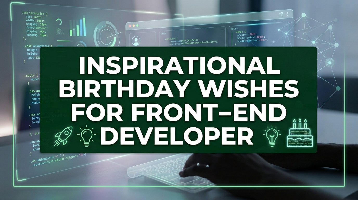 Inspirational Birthday Wishes for Front-End Developer
