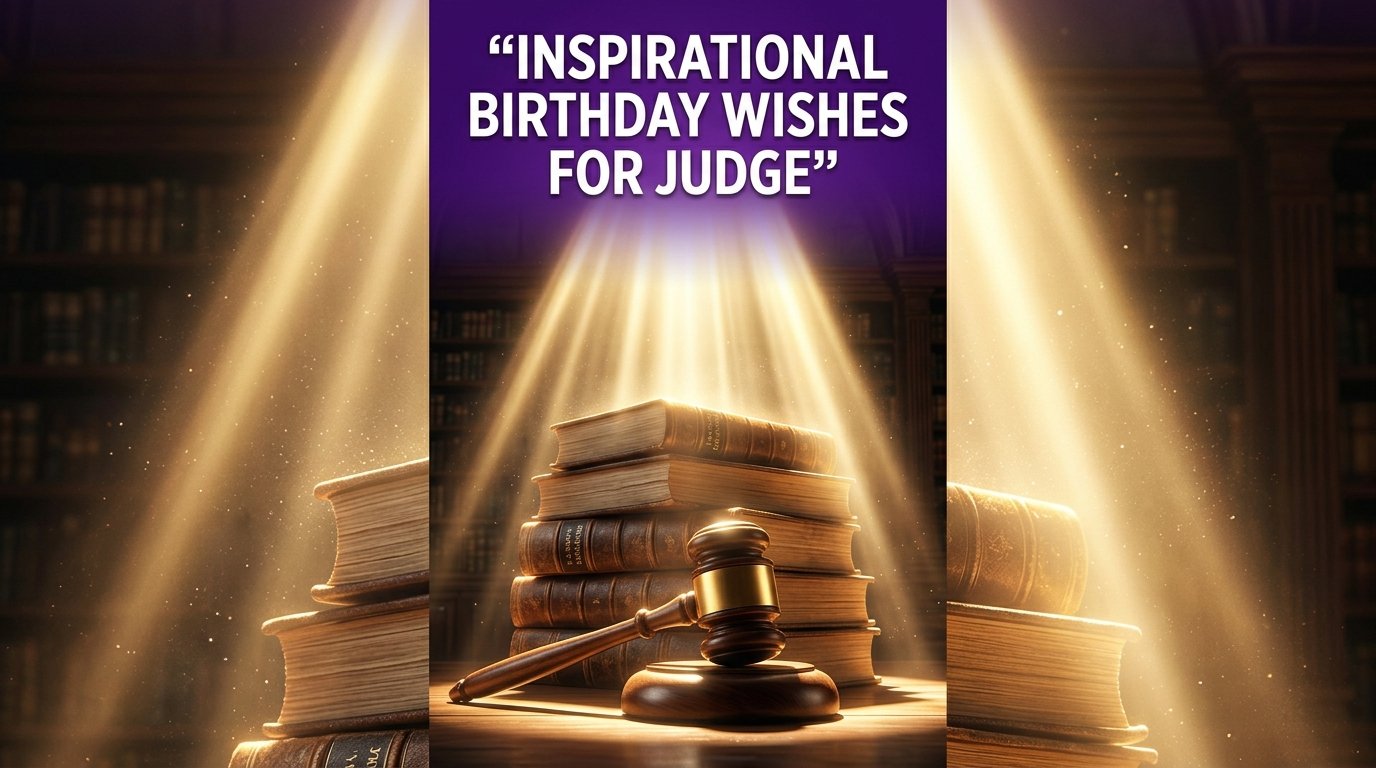 Inspirational Birthday Wishes for Judge