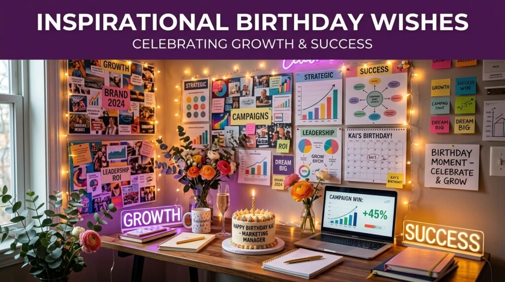 Inspirational Birthday Wishes for Marketing Manager