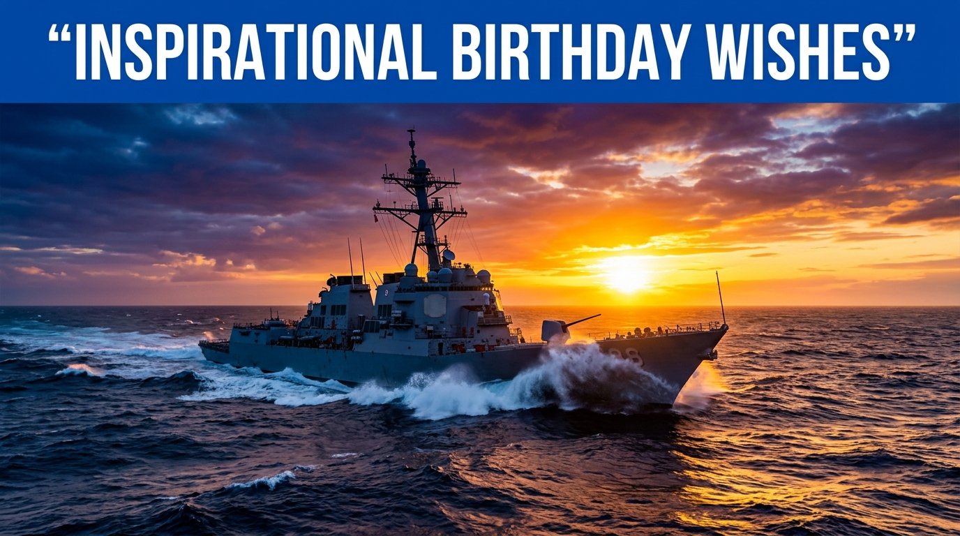 Inspirational Birthday Wishes for Navy Officer