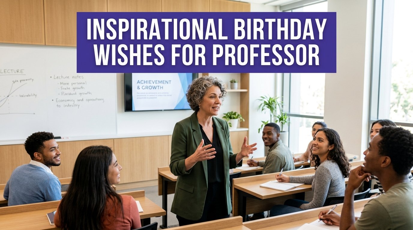Inspirational Birthday Wishes for Professor