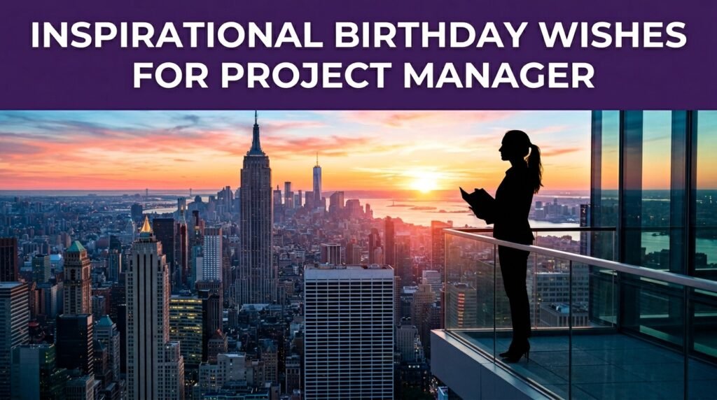 Inspirational Birthday Wishes for Project Manager