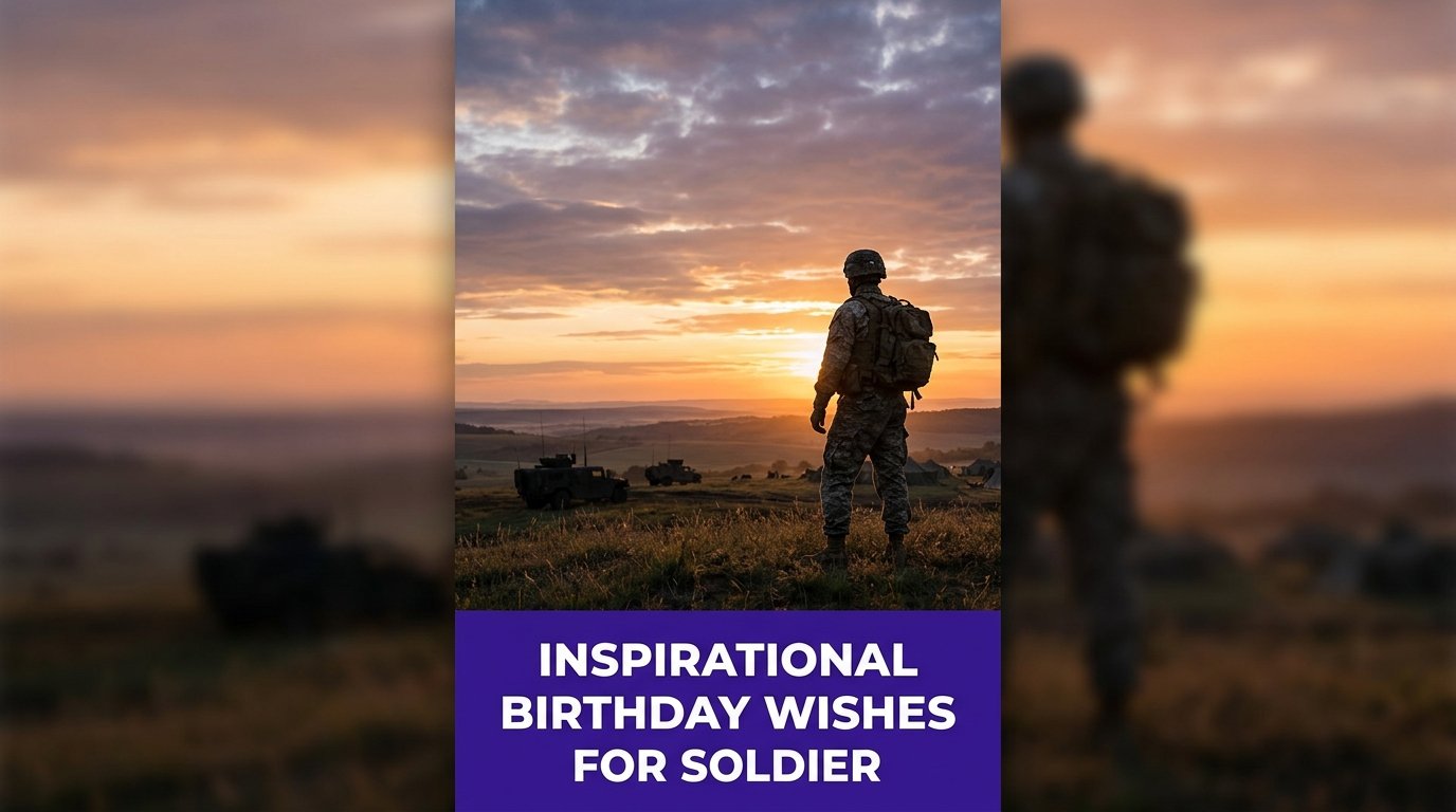 Inspirational Birthday Wishes for Soldier