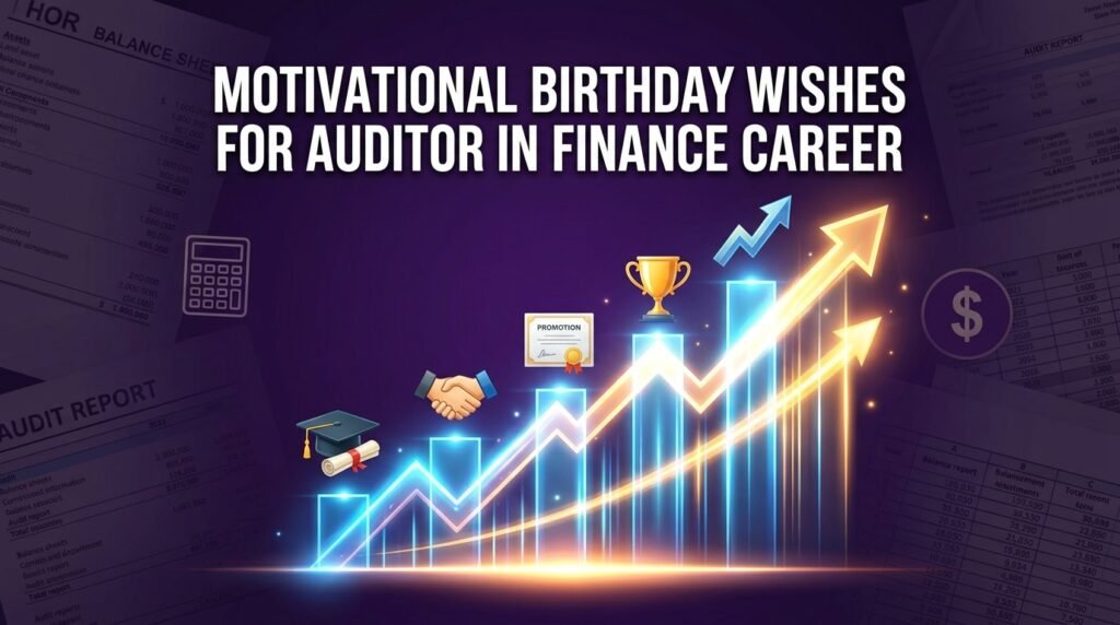 Motivational Birthday Wishes for Auditor in Finance Career