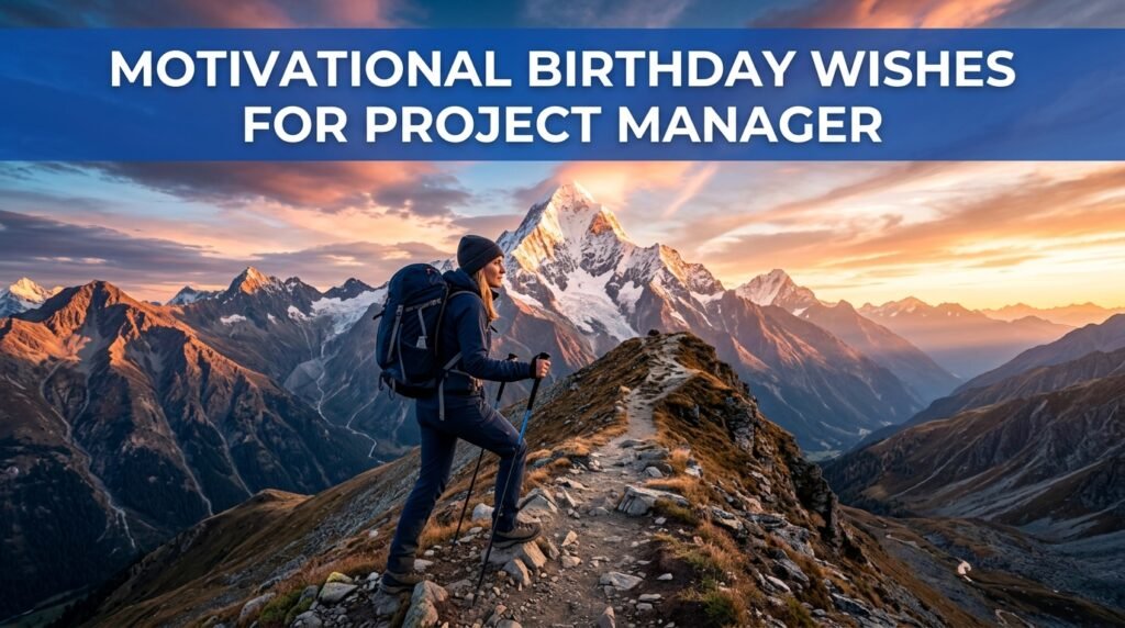 Motivational Birthday Wishes for Project Manager