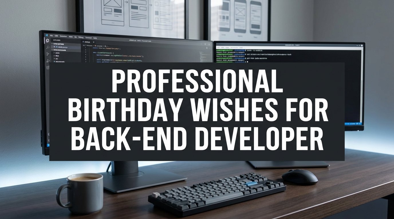 Professional Birthday Wishes for Back-End Developer