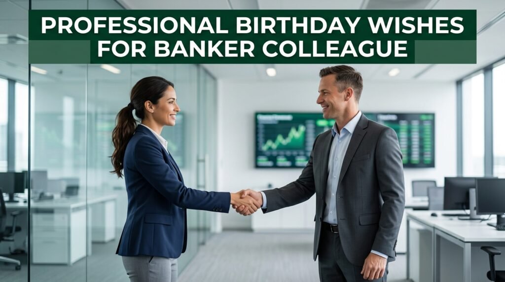 Professional Birthday Wishes for Banker Colleague