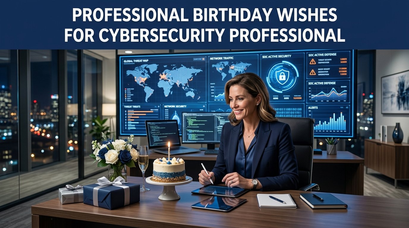 Professional Birthday Wishes for Cybersecurity Professional