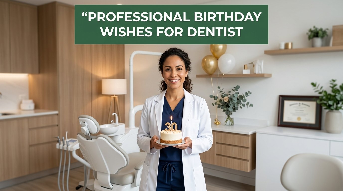 Professional Birthday Wishes for Dentist