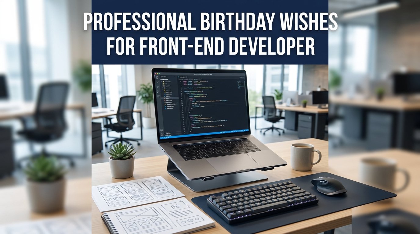Professional Birthday Wishes for Front-End Developer