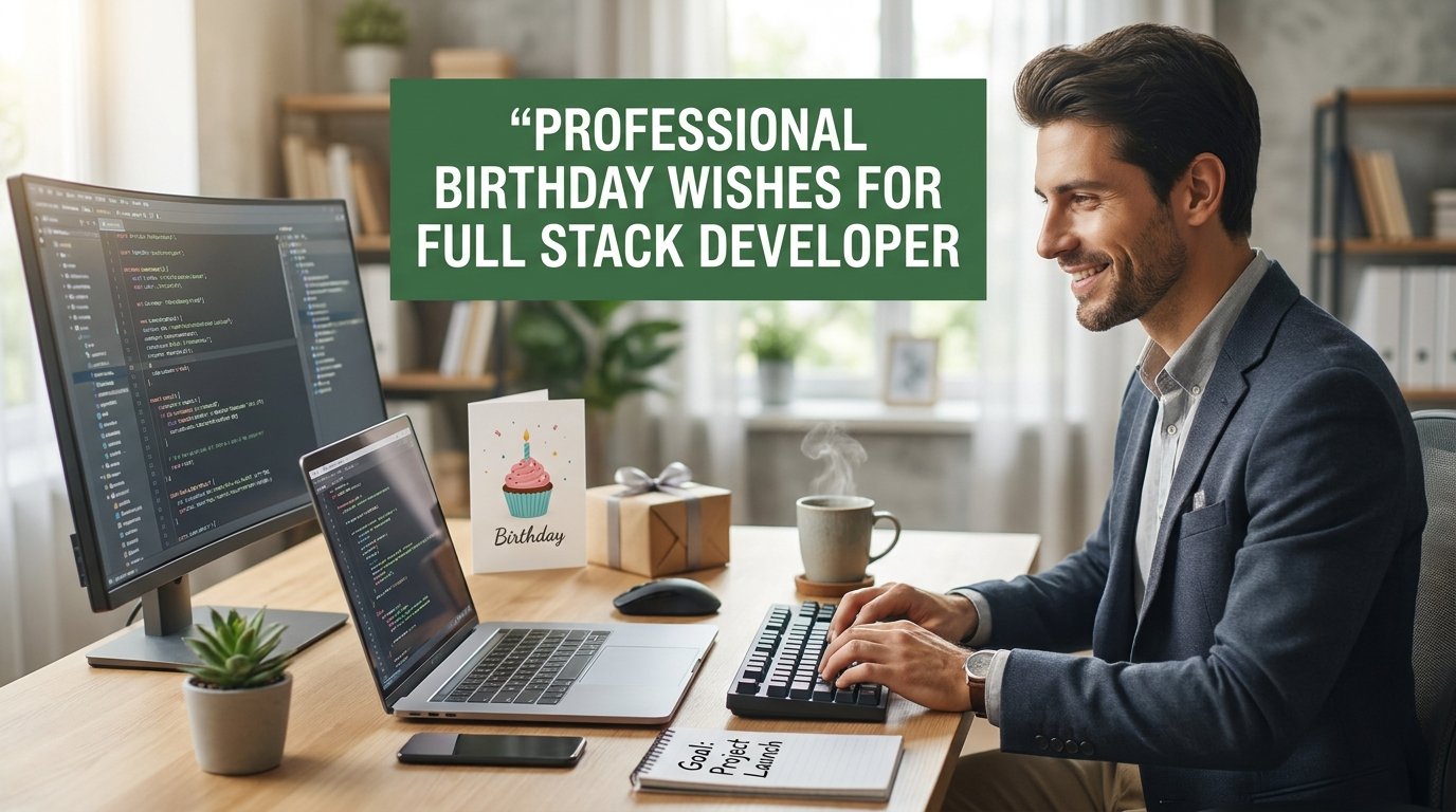 Professional Birthday Wishes for Full Stack Developer