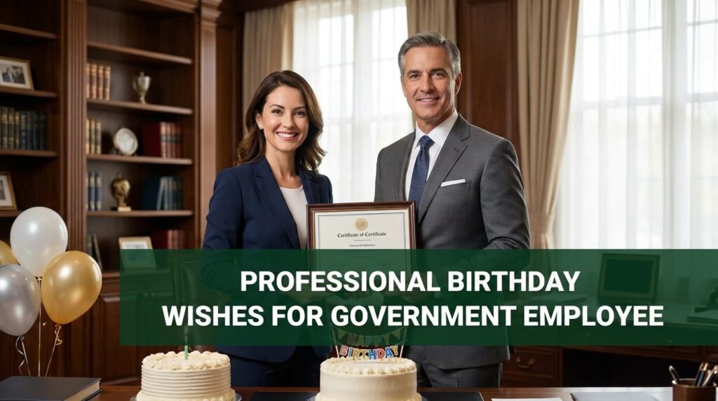 Professional Birthday Wishes for Government Employee