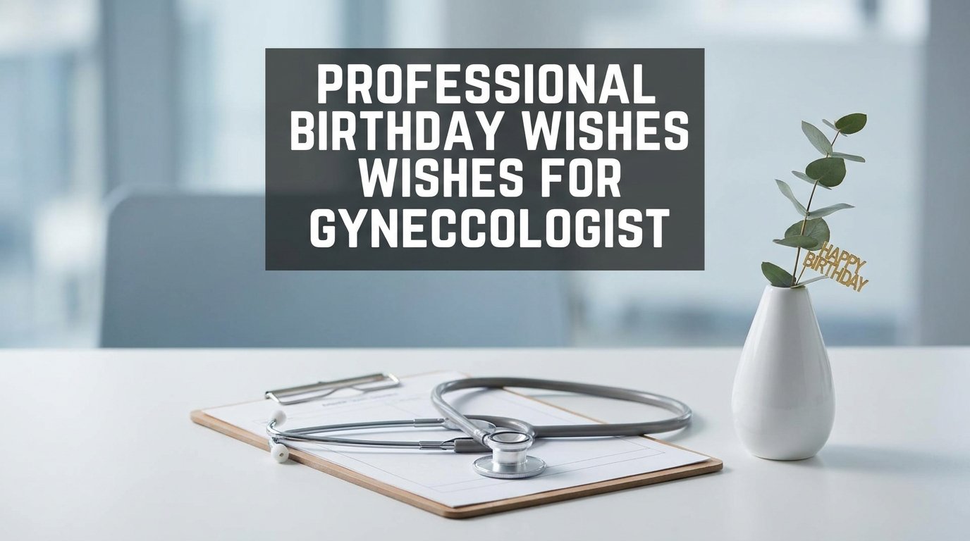 Professional Birthday Wishes for Gynecologist