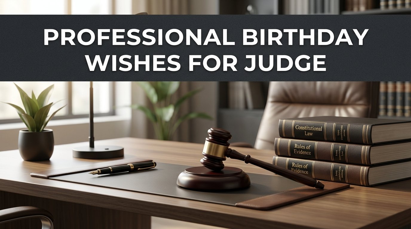 Professional Birthday Wishes for Judge