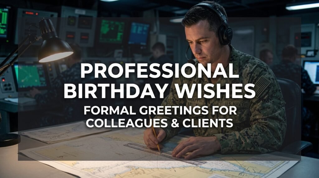 Professional Birthday Wishes for Navy Officer