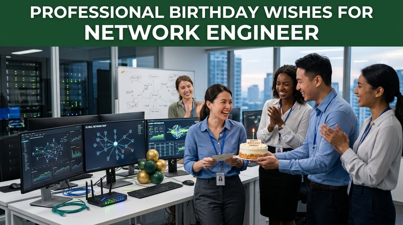 Professional Birthday Wishes for Network Engineers