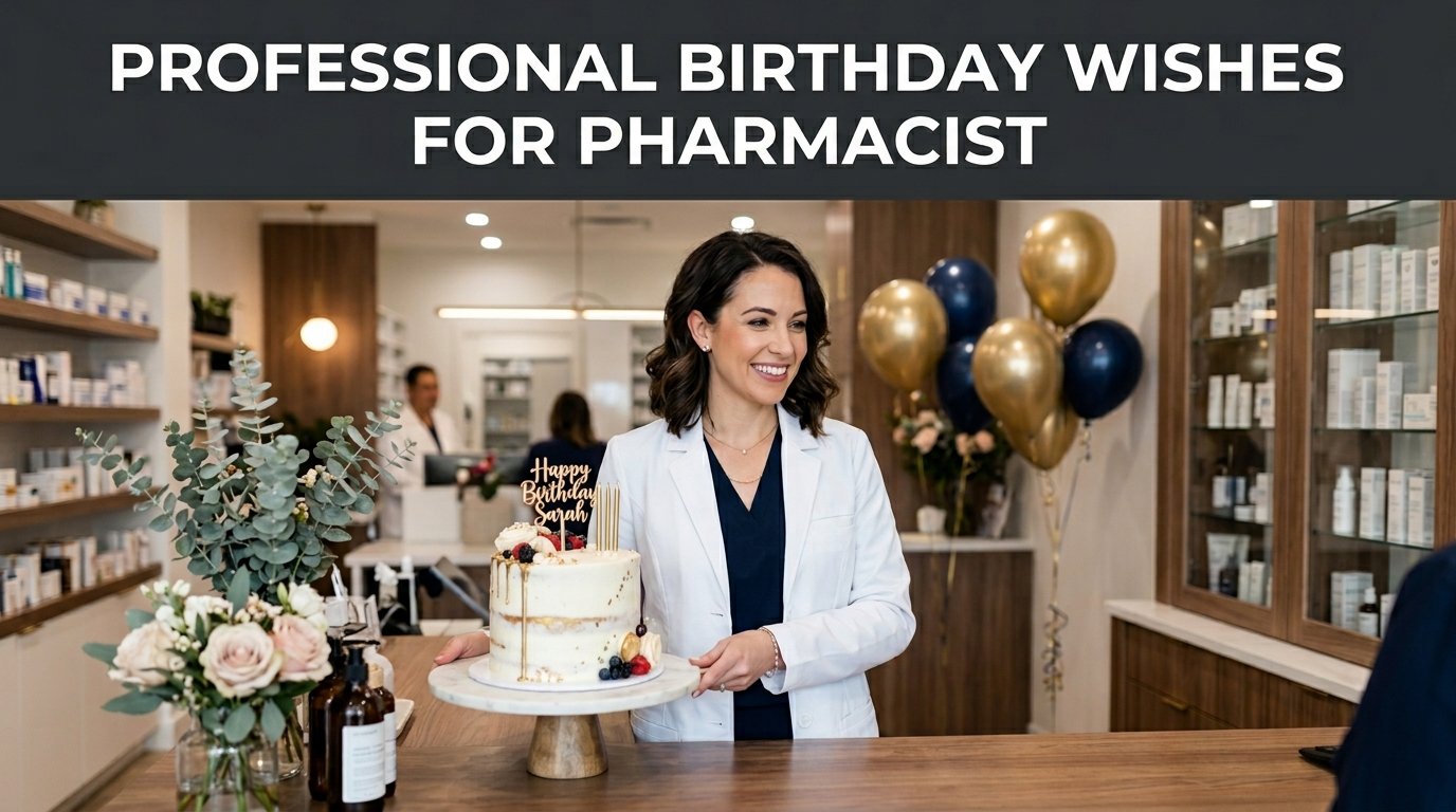 Professional Birthday Wishes for Pharmacist
