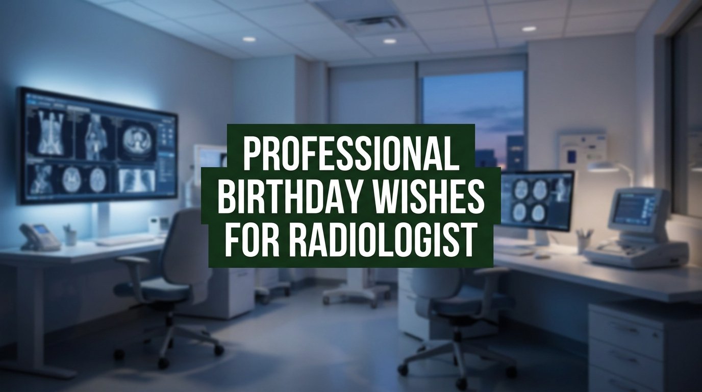 Professional Birthday Wishes for Radiologist