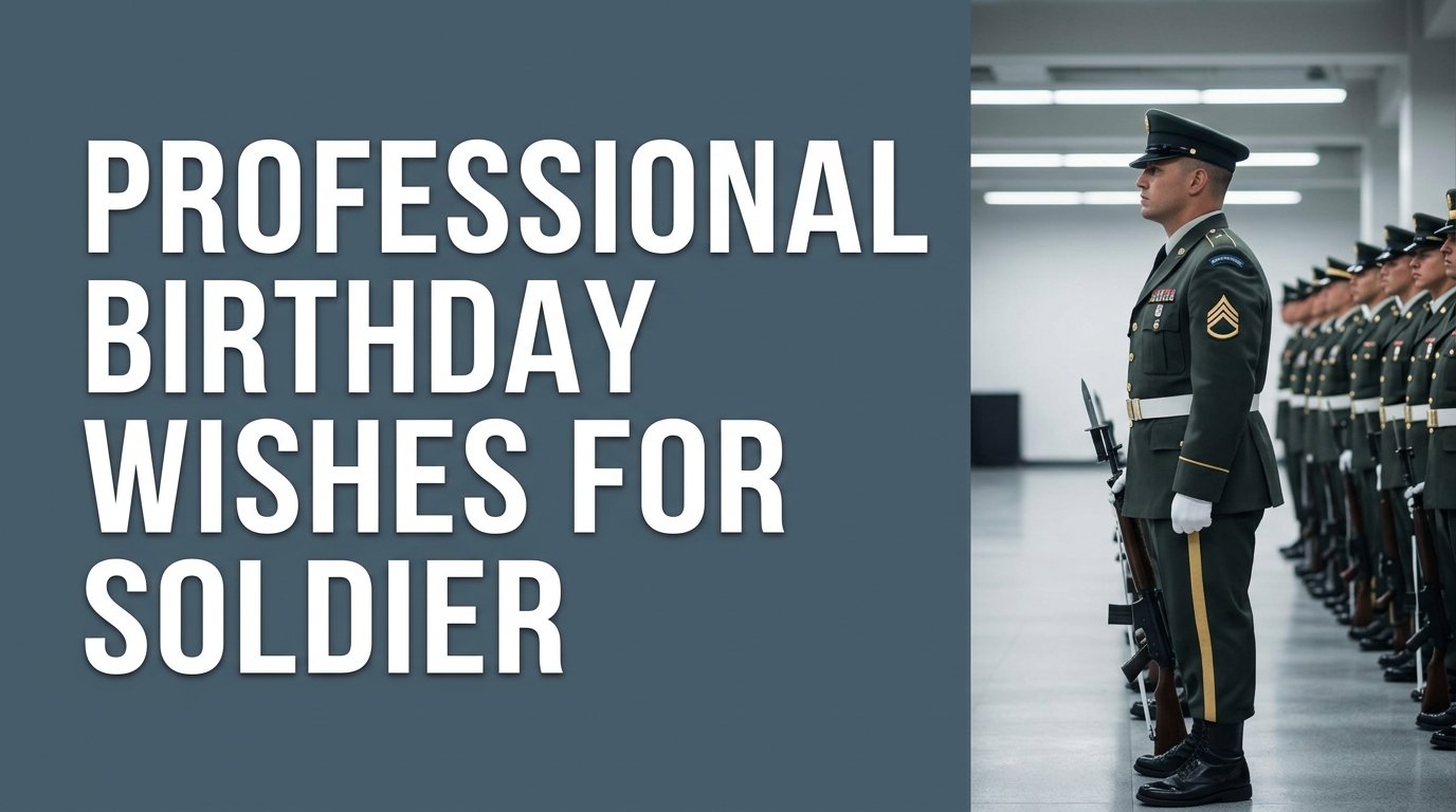 Professional Birthday Wishes for Soldier