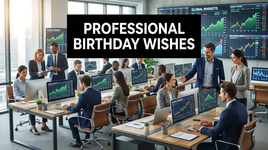 Professional Birthday Wishes for Stock Broker