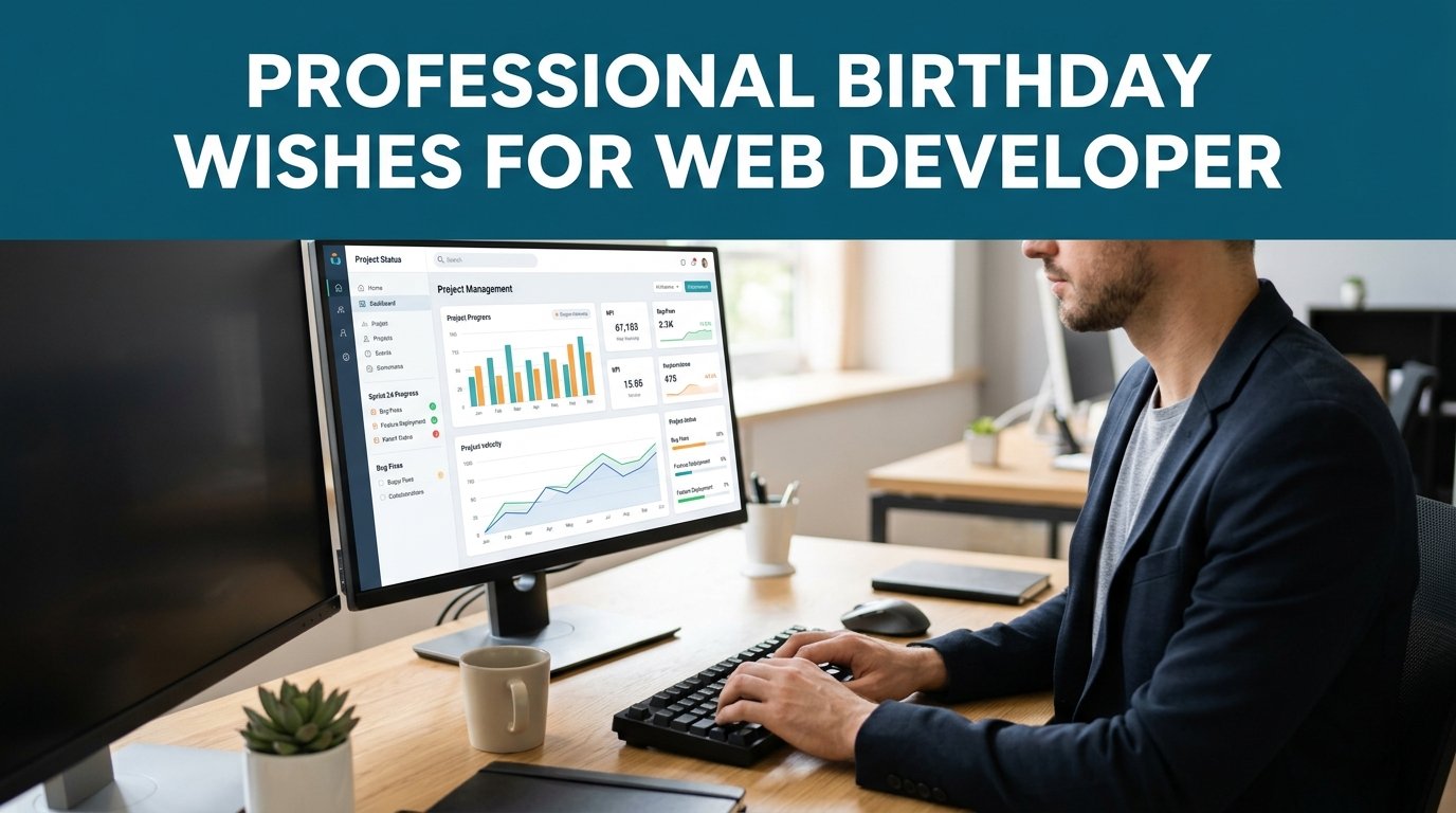 Professional Birthday Wishes for Web Developer