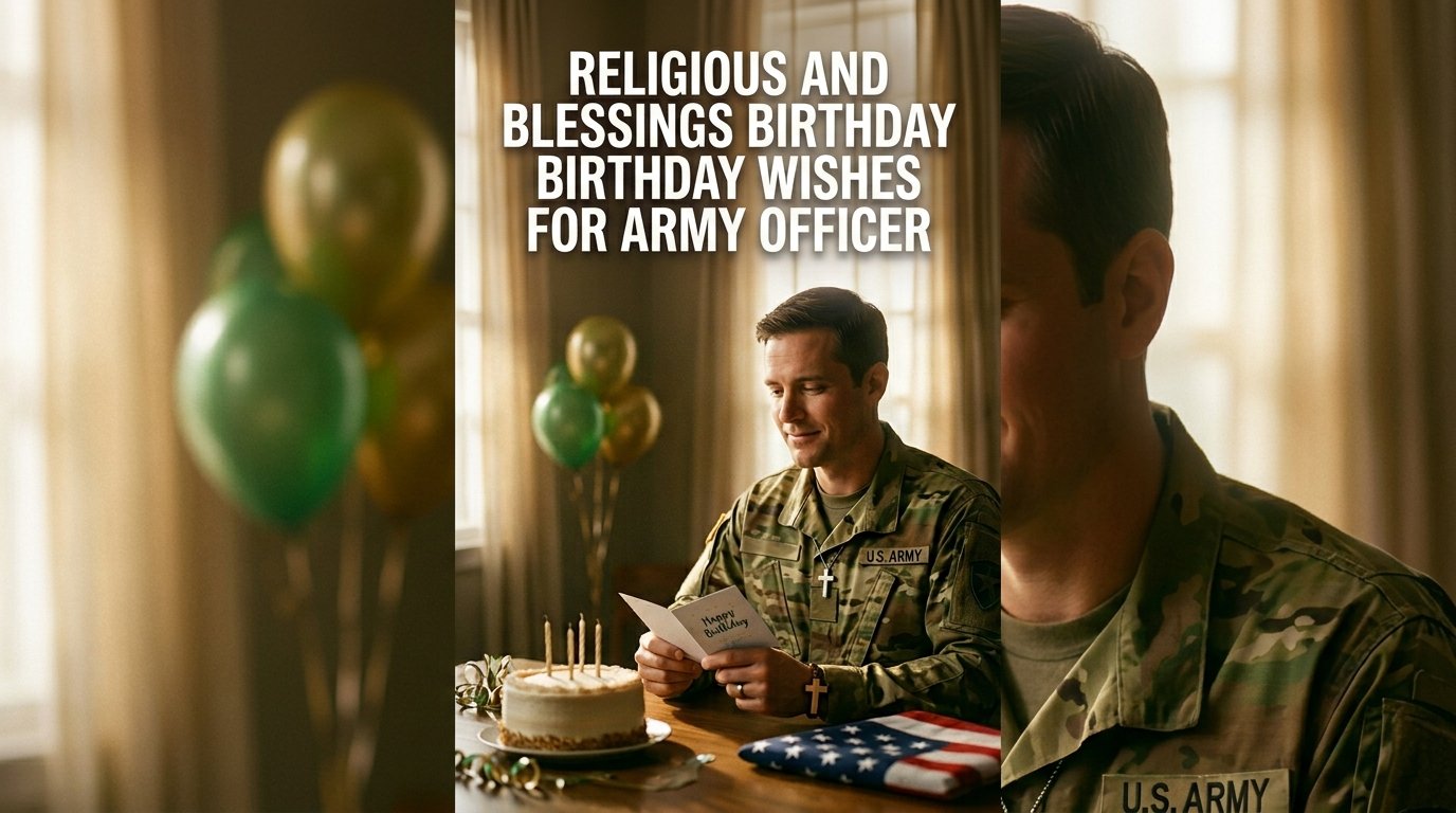 Religious and Blessings Birthday Wishes for Army Officer