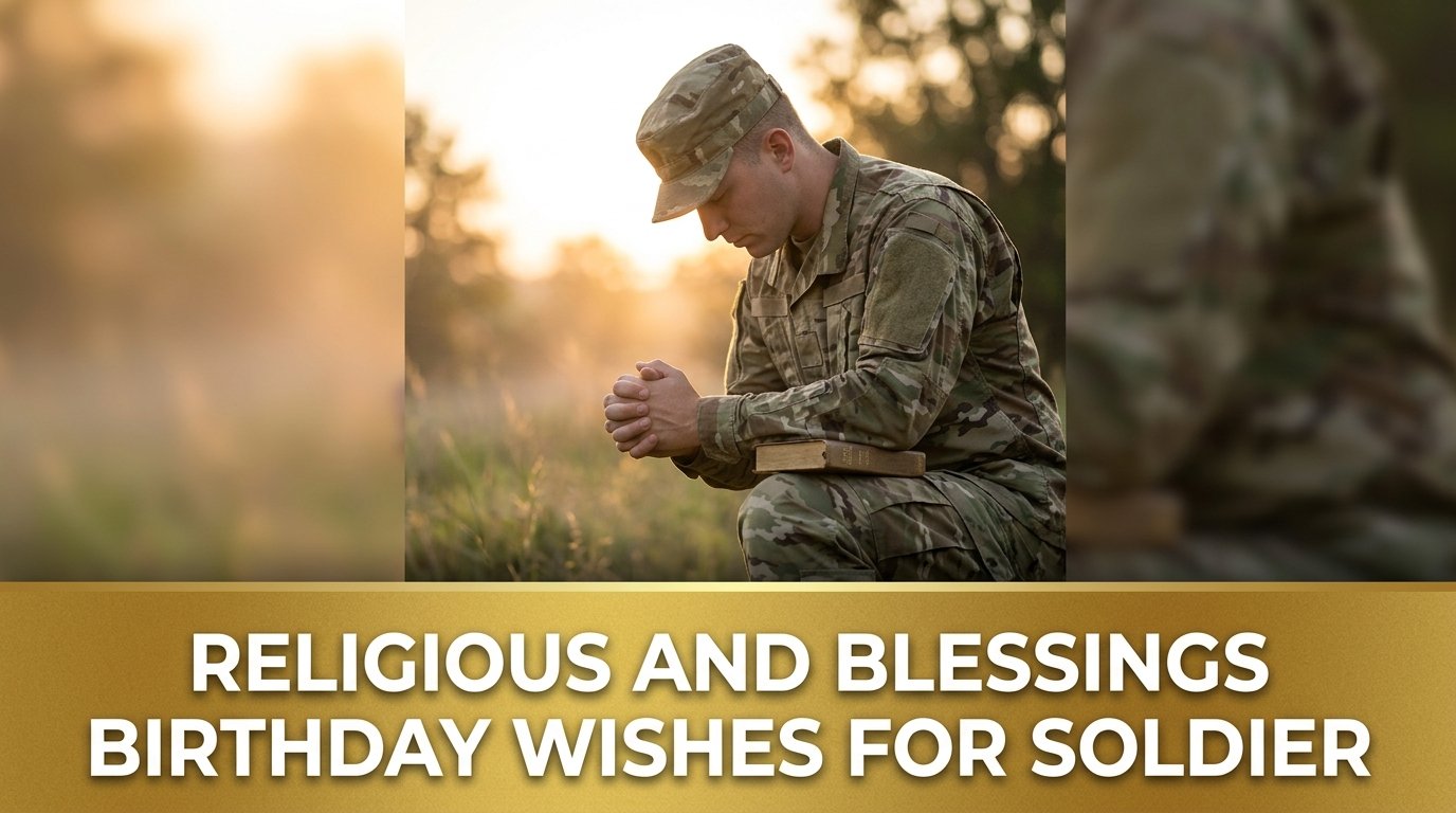 Religious and Blessings Birthday Wishes for Soldier
