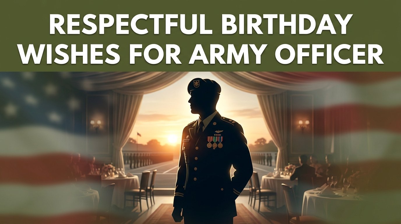Respectful Birthday Wishes for Army Officer