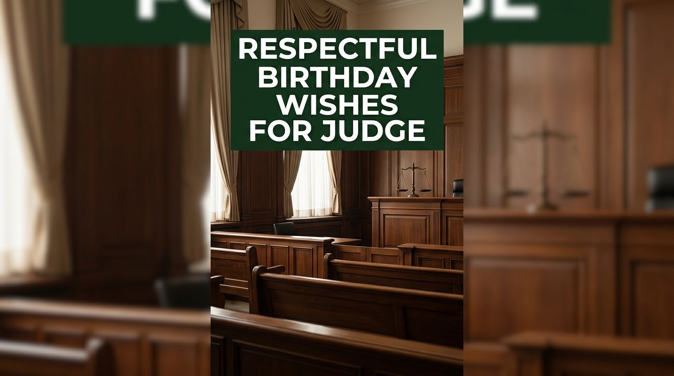 Respectful Birthday Wishes for Judge