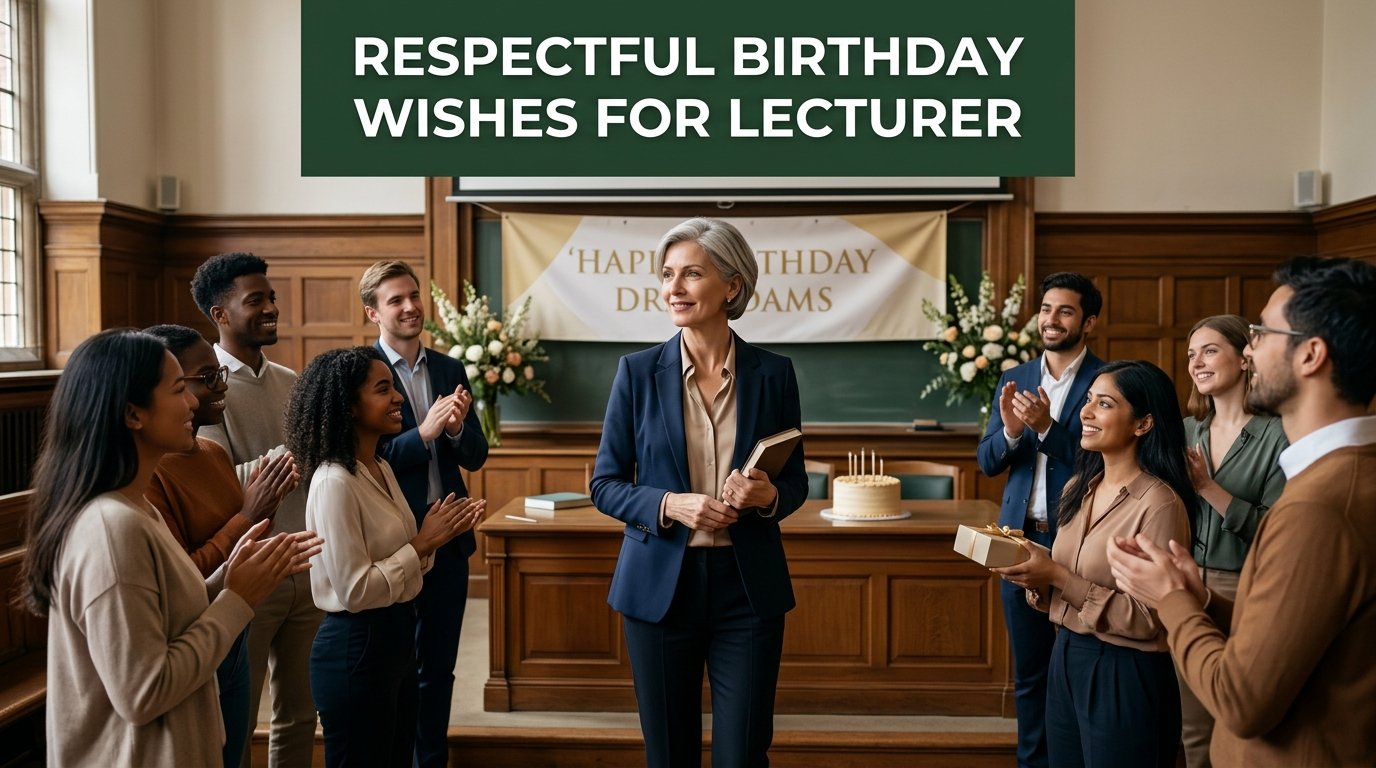 Respectful Birthday Wishes for Lecturer