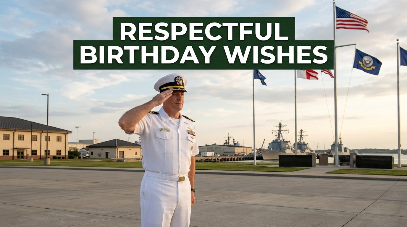 Respectful Birthday Wishes for Navy Officer
