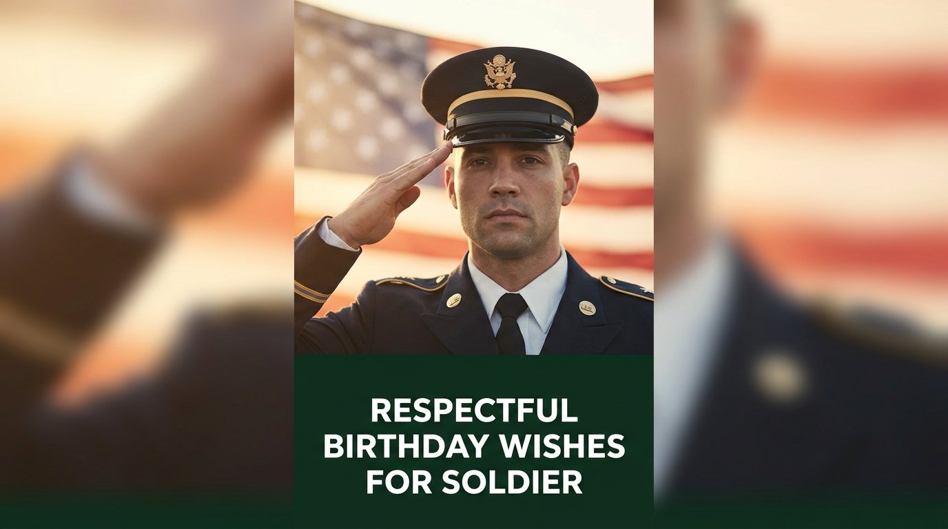 Respectful Birthday Wishes for Soldier