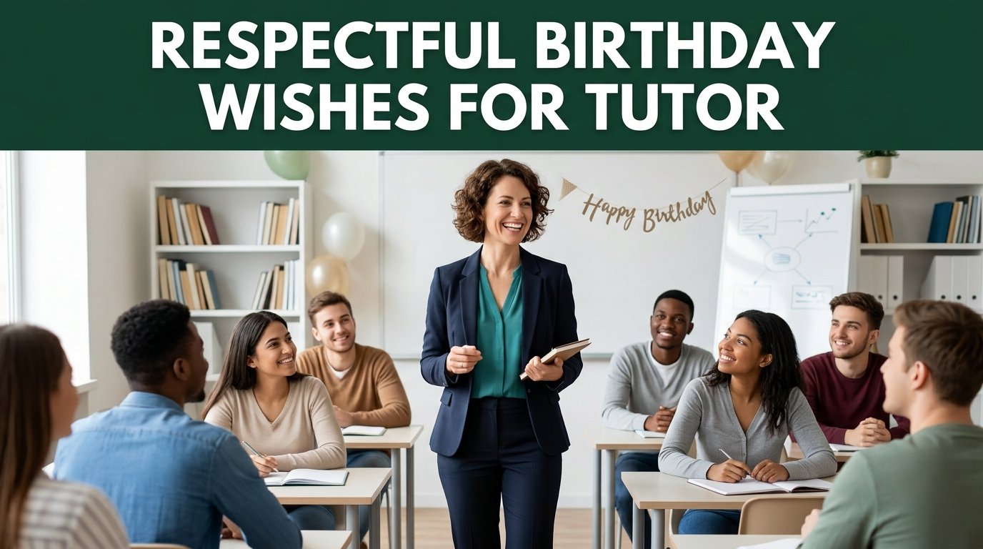 Respectful Birthday Wishes for Tutor