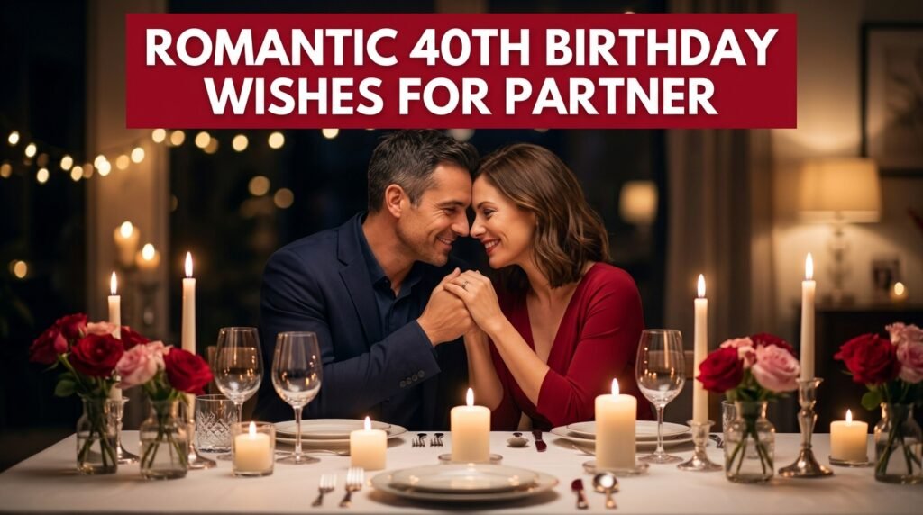 Romantic 40th Birthday Wishes for Partner