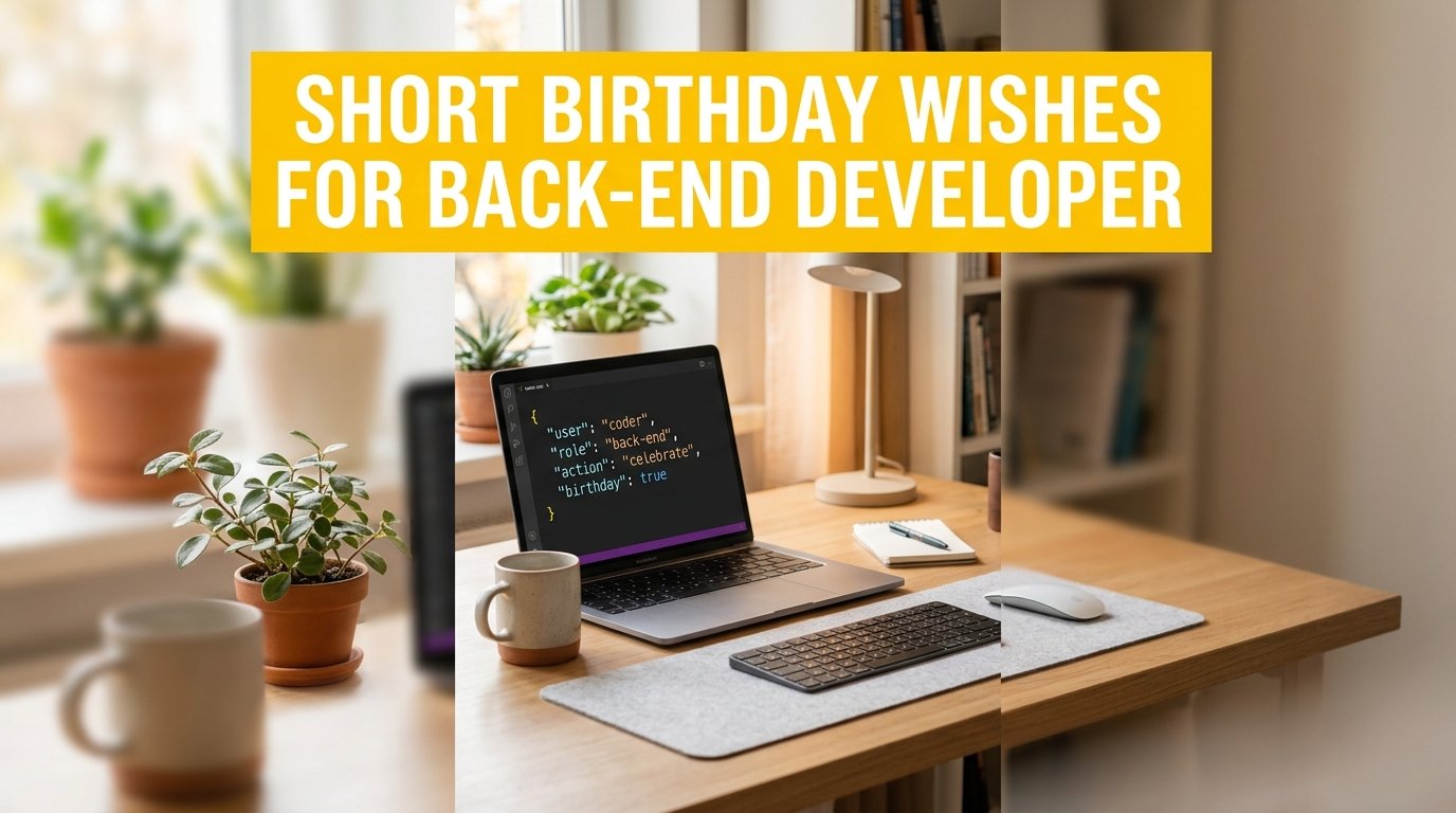Short Birthday Wishes for Back-End Developer